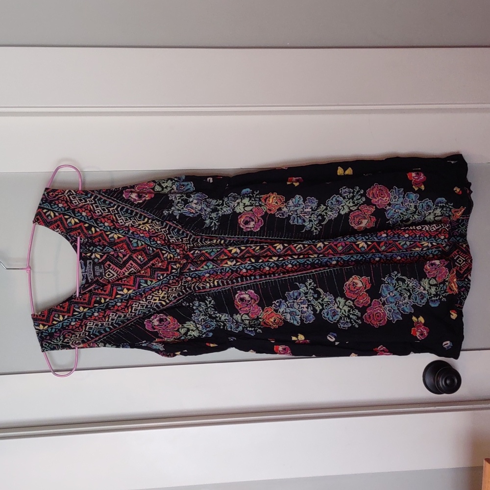 ANGIE Sleeveless V-Neck Empire Waist Dress